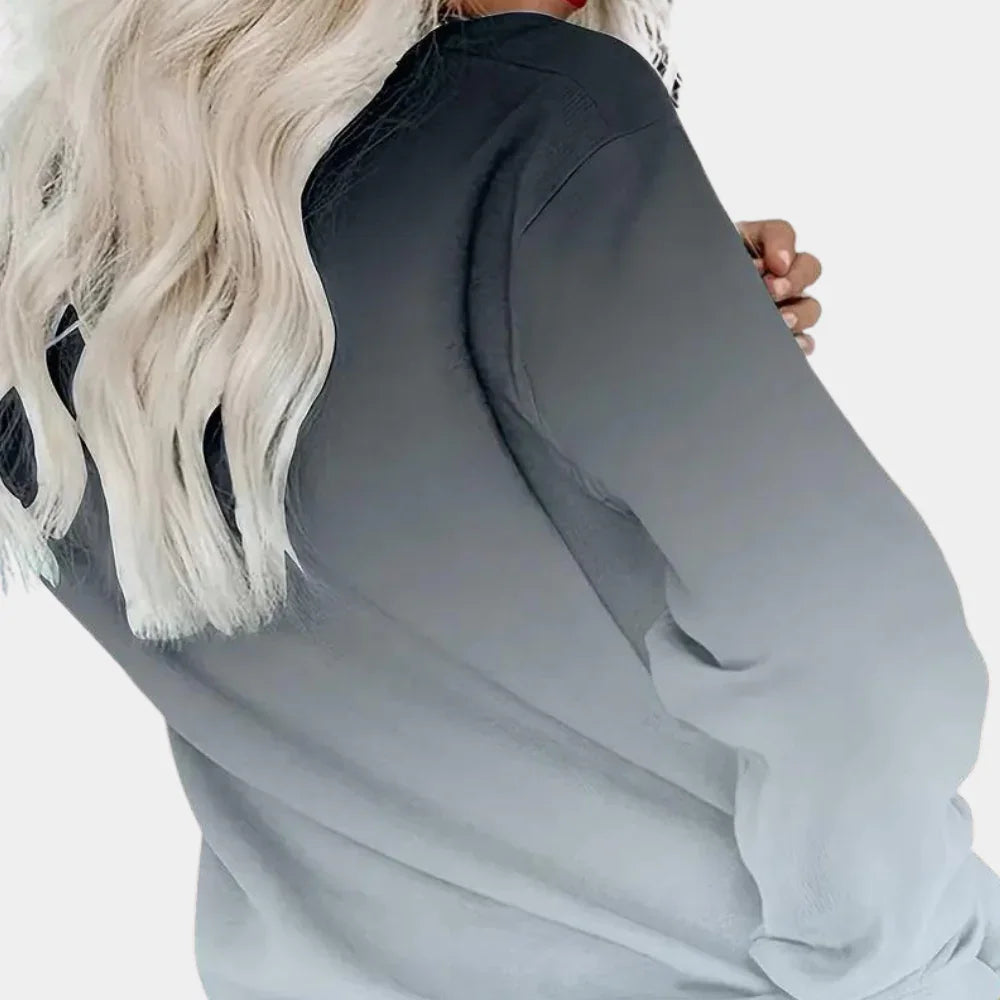 Kvinders Sweatshirt Gradient Design Moderne 4
