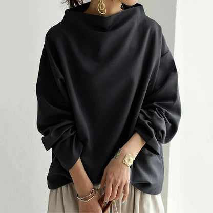Kvinders Sweatshirt Rund Hals Afslappet Stil 1