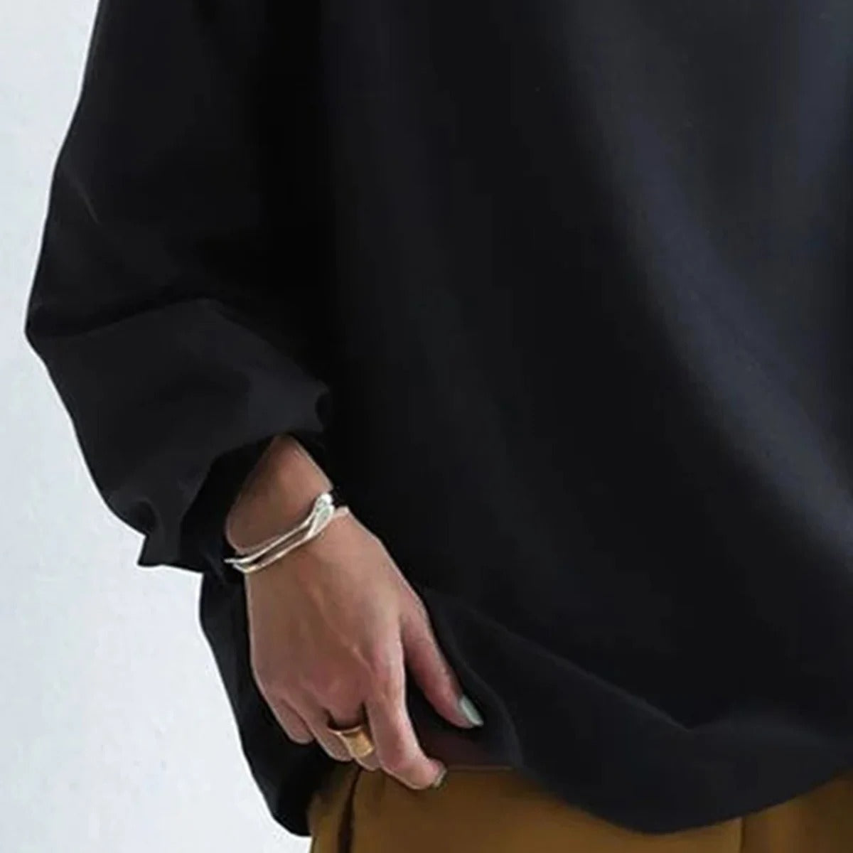 Kvinders Sweatshirt Rund Hals Afslappet Stil 2