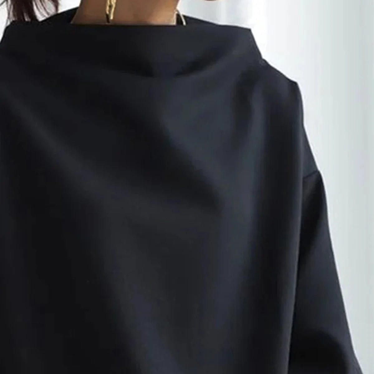 Kvinders Sweatshirt Rund Hals Afslappet Stil 3