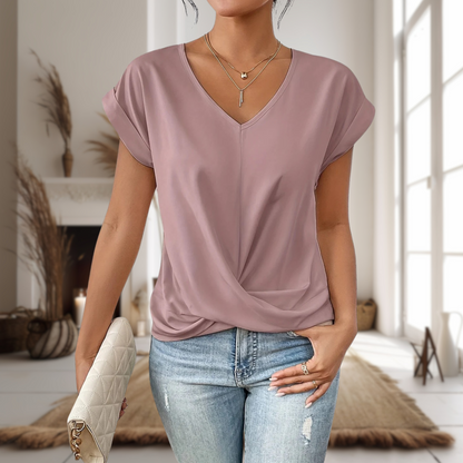 Kvinders T-shirt med Sweetheart Udsnit 1