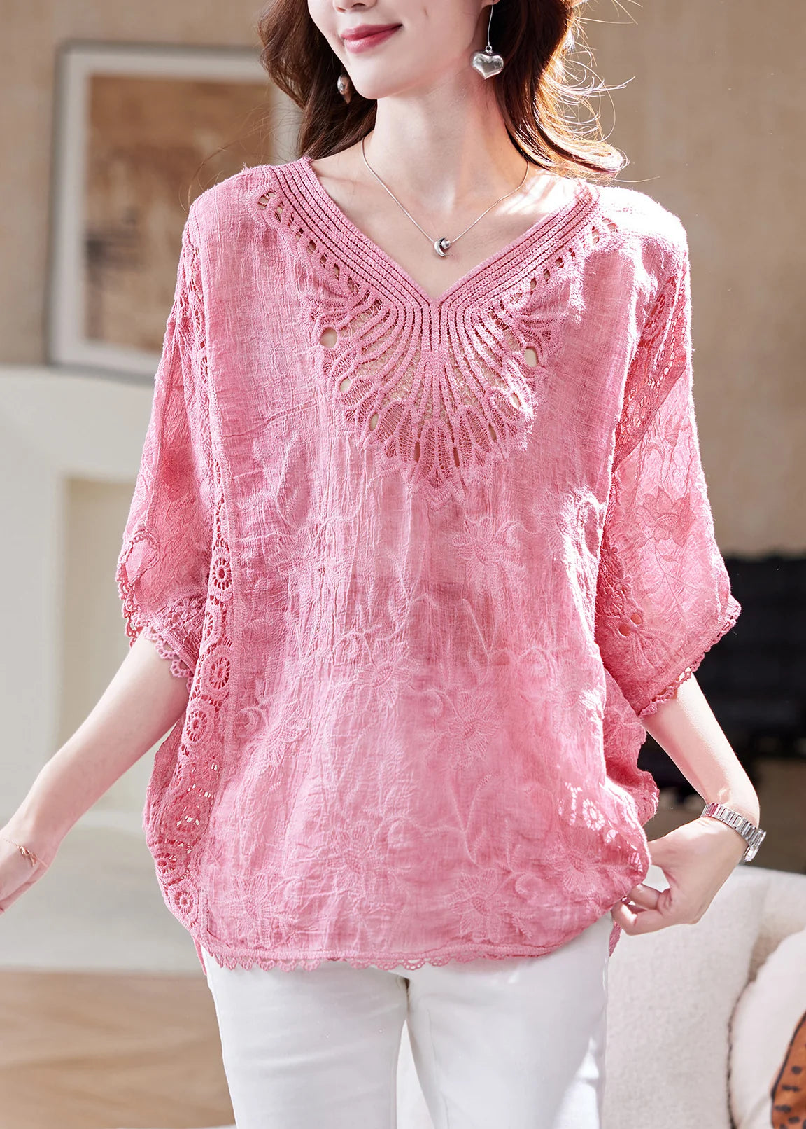 Kvinders Tanktop Oversized Patchwork Design 2