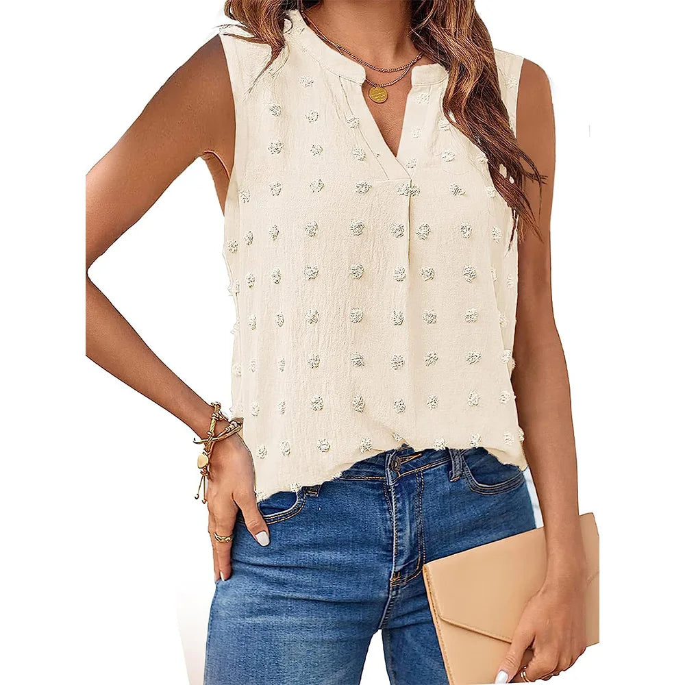 Kvinders Tanktop V-hals Blødt Stof 3