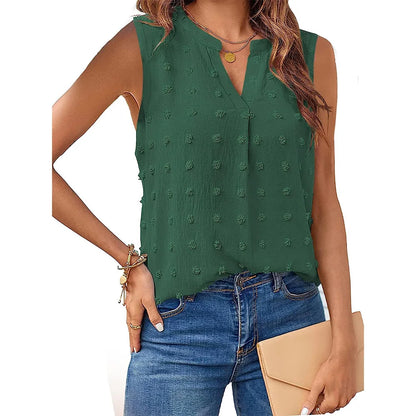 Kvinders Tanktop V-hals Blødt Stof 4