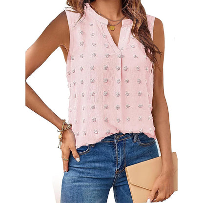Kvinders Tanktop V-hals Blødt Stof 5