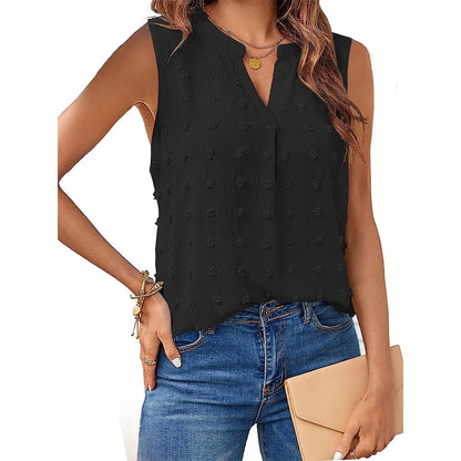Kvinders Tanktop V-hals Blødt Stof 7