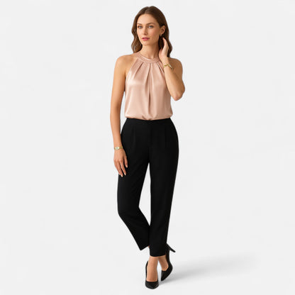 Kvinders Tanktop med Plisseret Front og Drapering 2