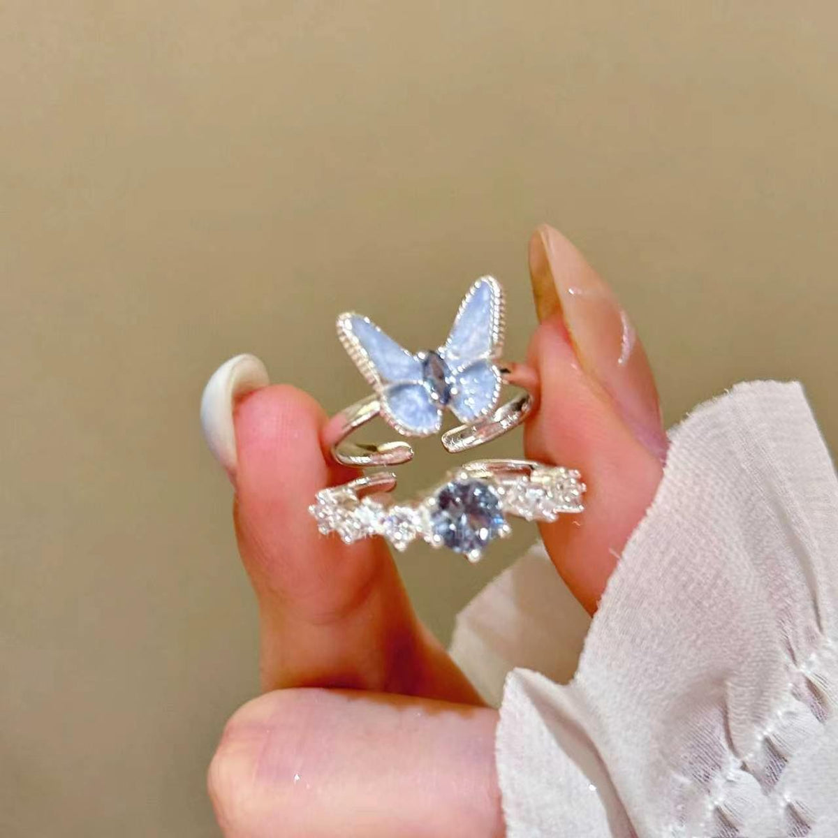 Kvinders To-delt Ringesæt med Sommerfugl Design 5