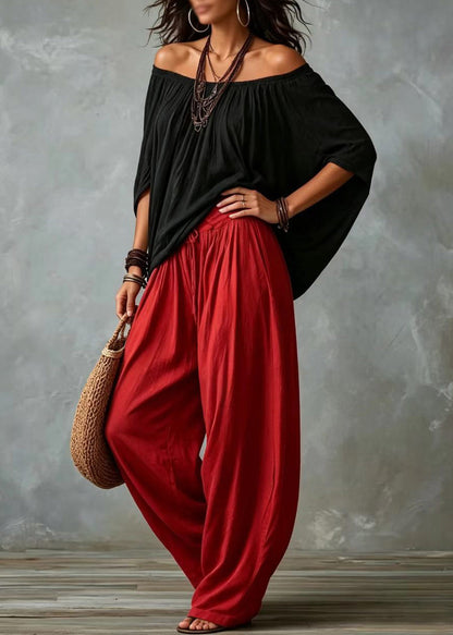 Kvinders To-delt Sæt Oversized Cold Shoulder Med Batwing Ærmer 1