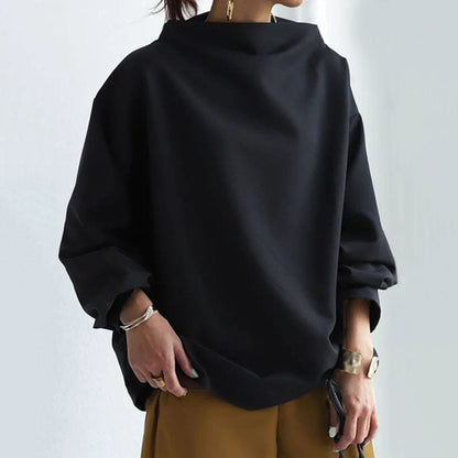 Kvinders Top Høj Hals Casual 5
