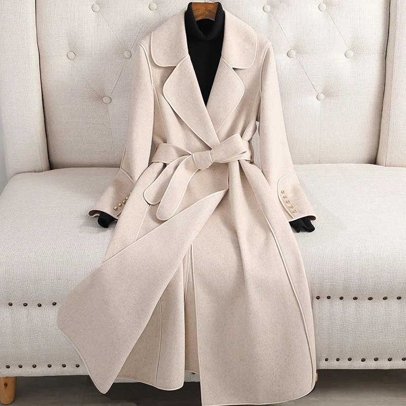 Kvinders Trench Coat Klassisk Stil 4