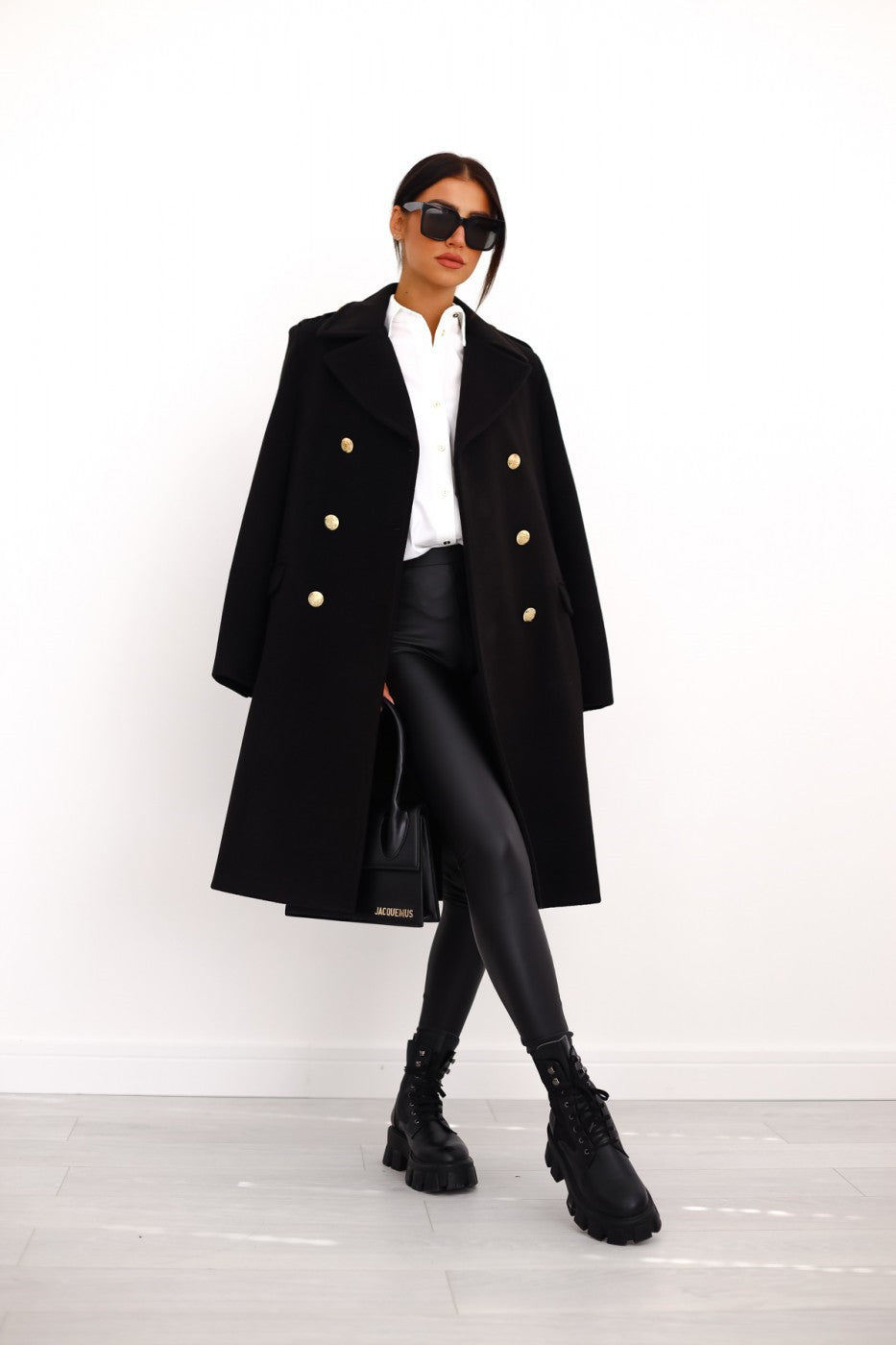 Kvinders Trenchcoat Dobbeltradet Design med Skræddersyet Talje 5