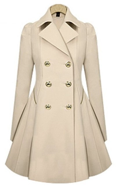 Kvinders Trenchcoat Klassisk Stil 0