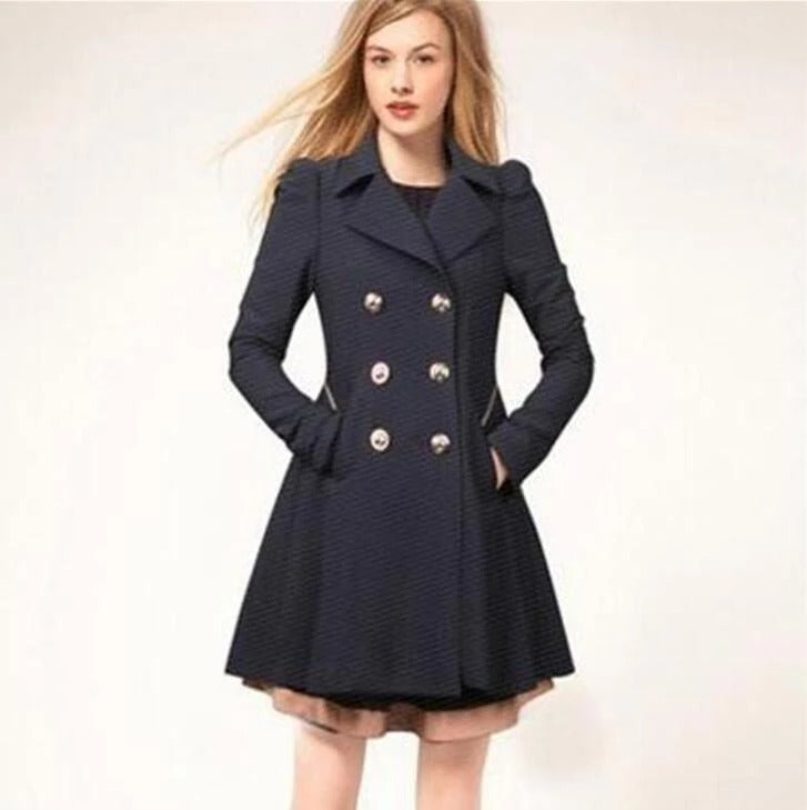 Kvinders Trenchcoat Klassisk Stil 2
