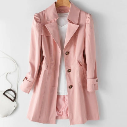 Kvinders Trenchcoat Klassisk Stil 3