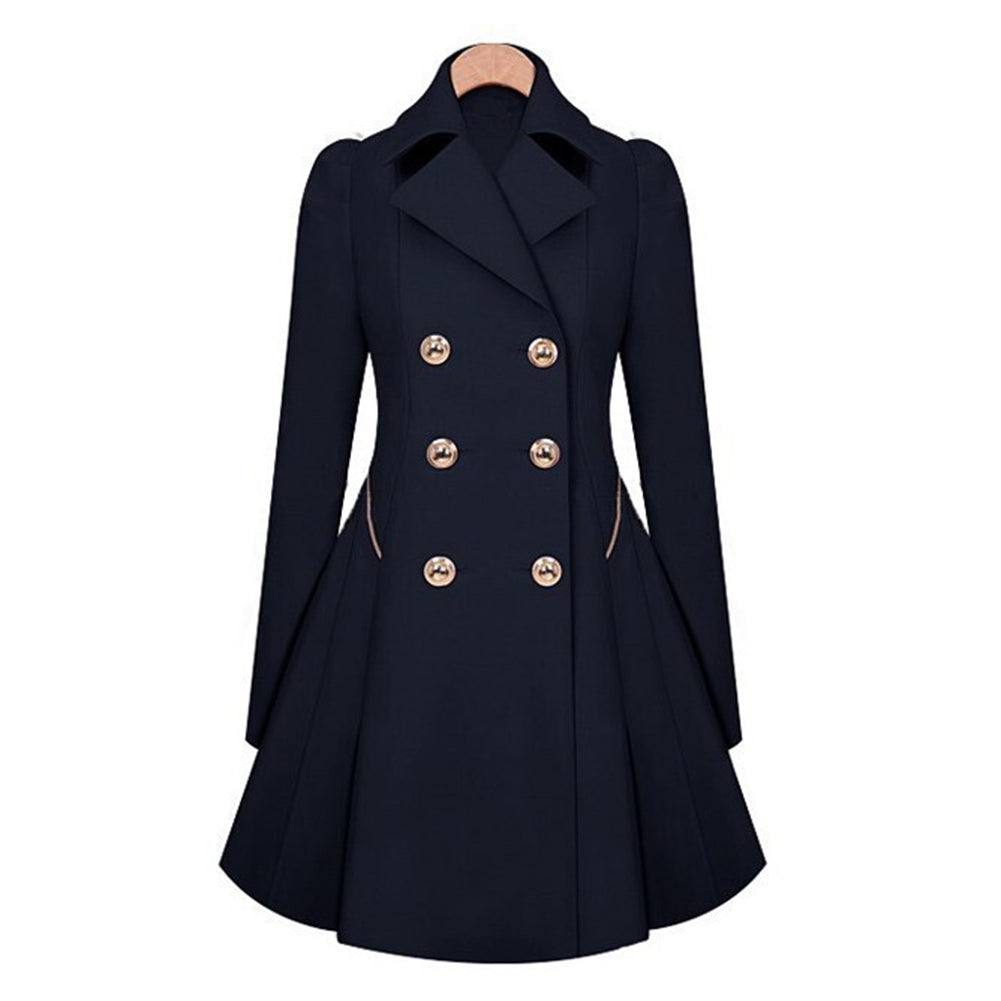 Kvinders Trenchcoat Klassisk Stil 4