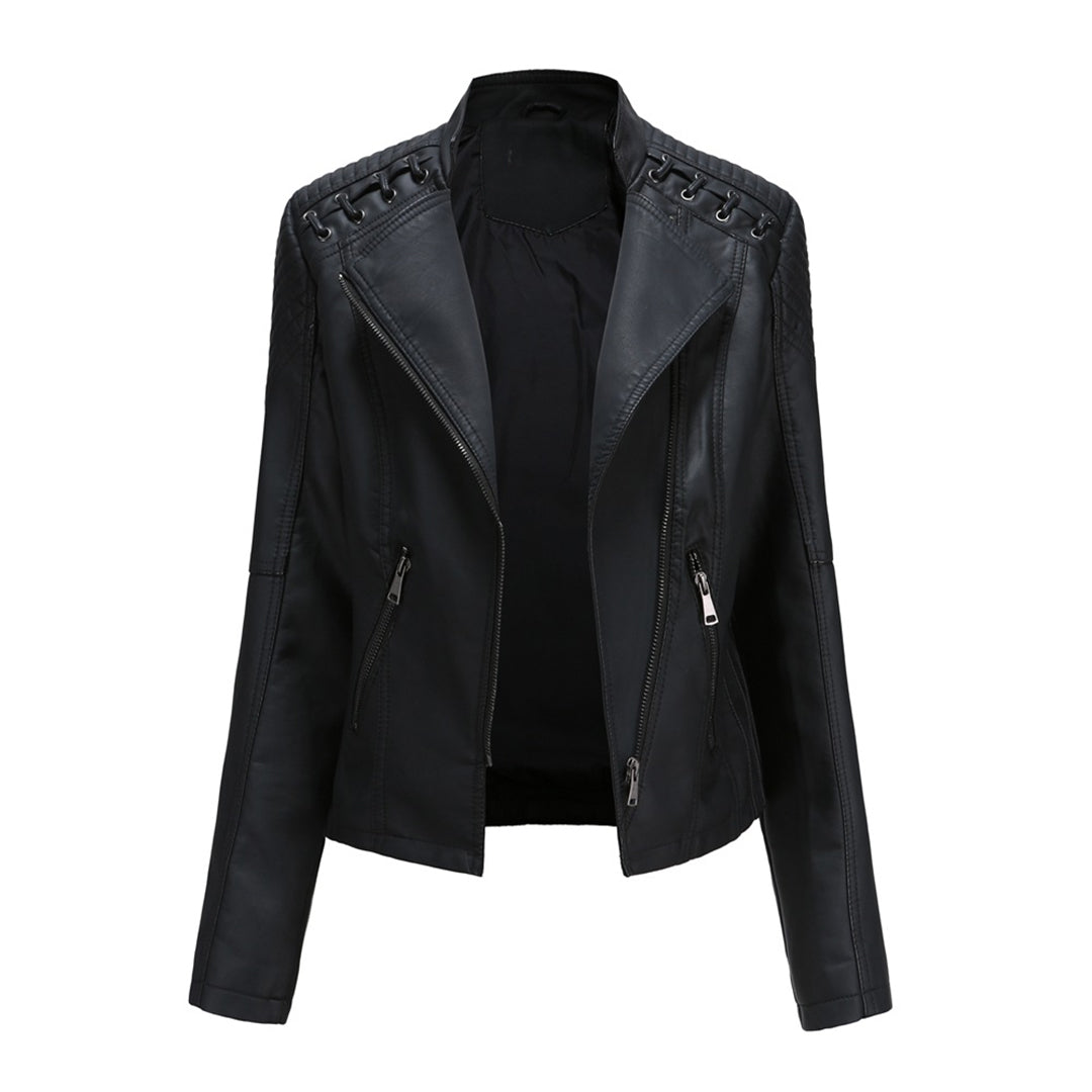 Kvinders Trendy Jakke med Lynlås 2