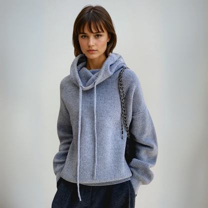 Kvinders Turtleneck Sweater Elegant Uld 1