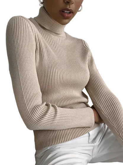 Kvinders Turtleneck Sweater Strikket Cashmere 1