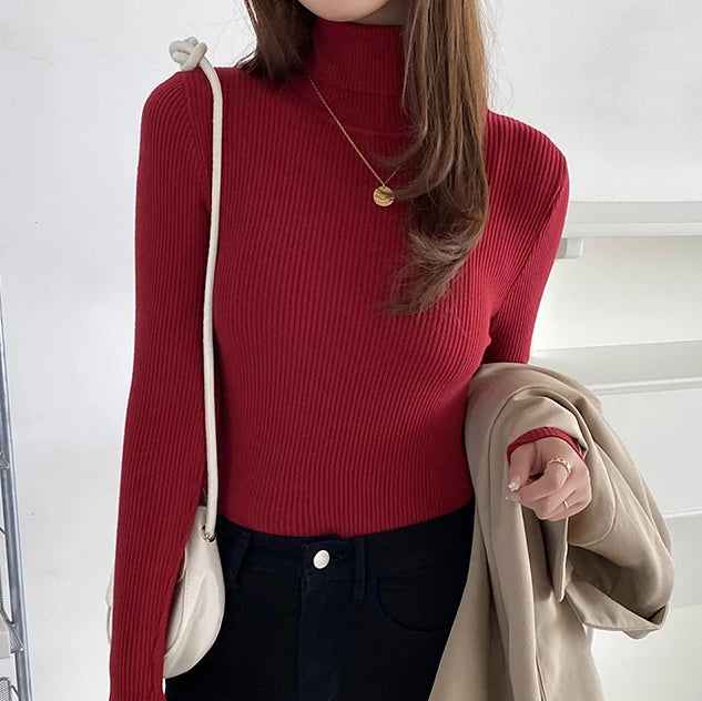 Kvinders Turtleneck Sweater Strikket Cashmere 13