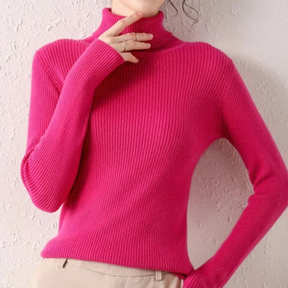 Kvinders Turtleneck Sweater Strikket Cashmere 26