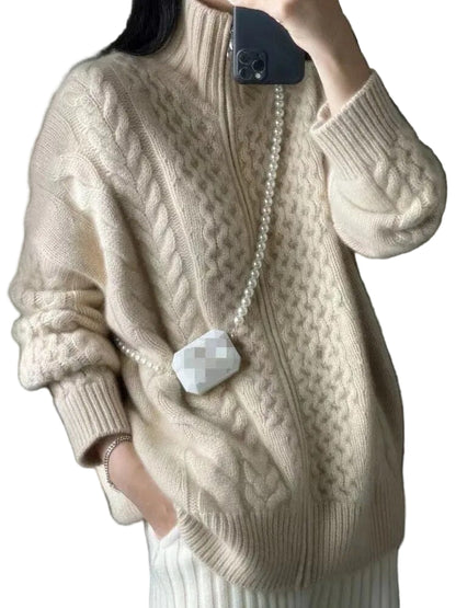 Kvinders Turtleneck Sweater i Cashmere Stil 0