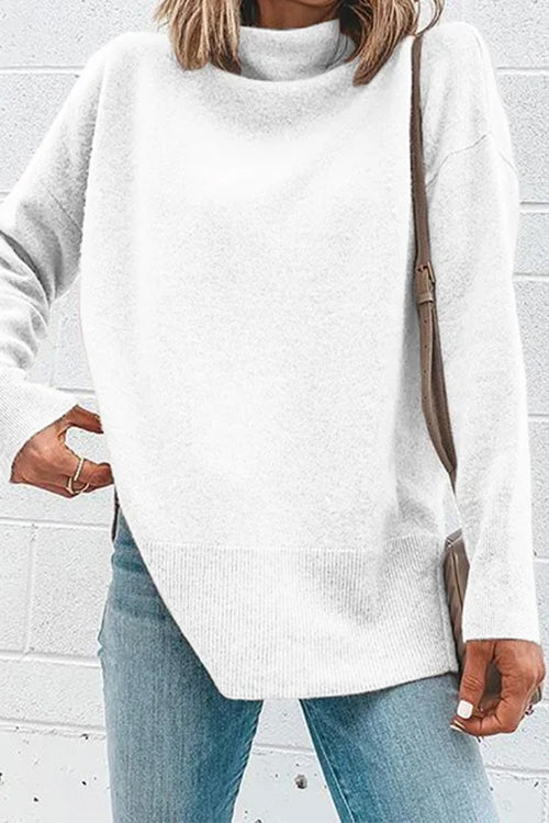 Kvinders Turtleneck Sweater med Drop Shoulder 2