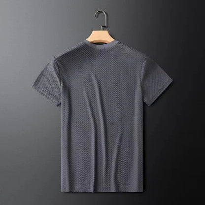 Kvinders Vaffelstrikket Skjorte Med Broderet Patch 2