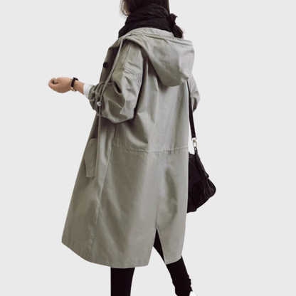 Kvinders Vandtæt Trenchcoat Slank Silhuet 6