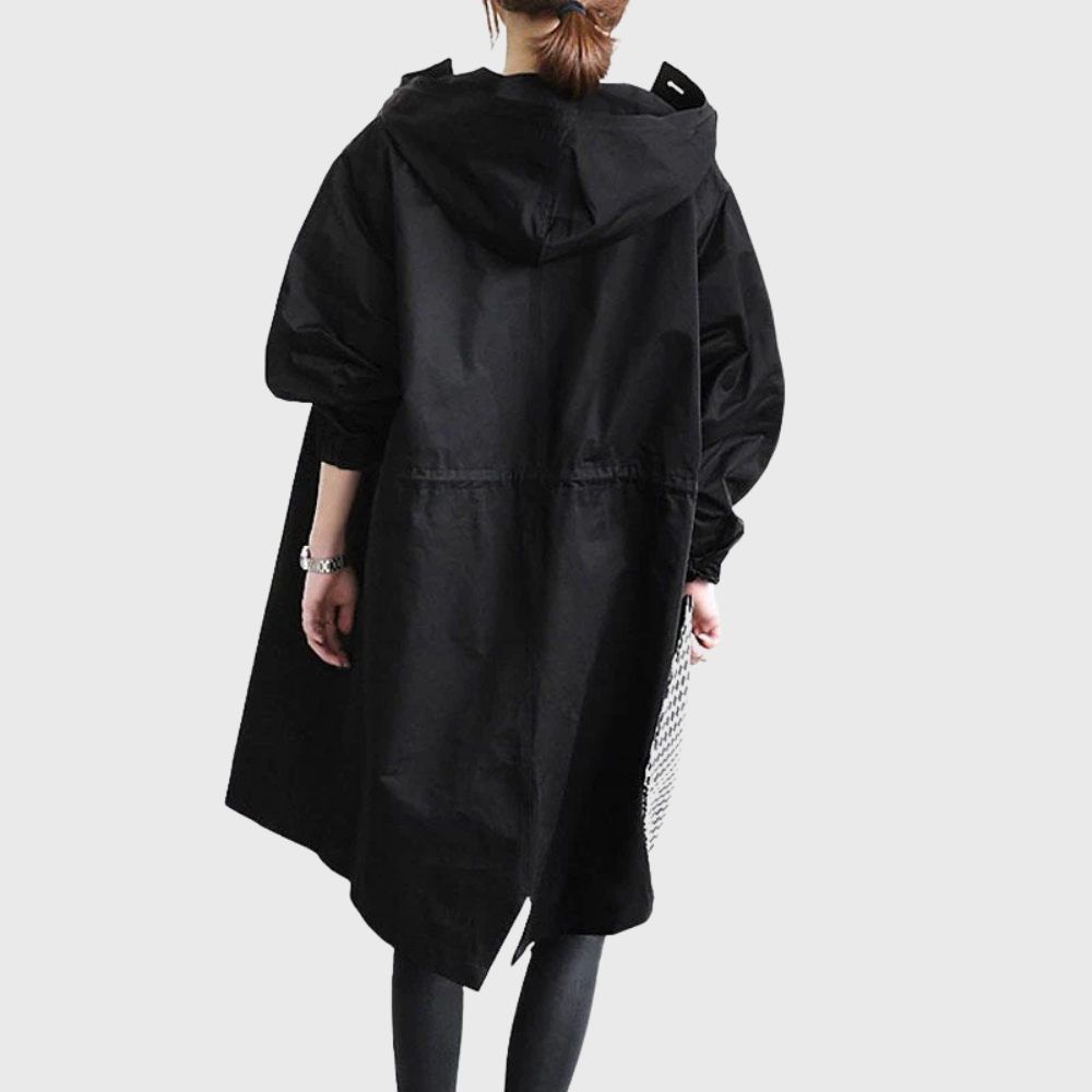 Kvinders Vandtæt Trenchcoat Slank Silhuet 8
