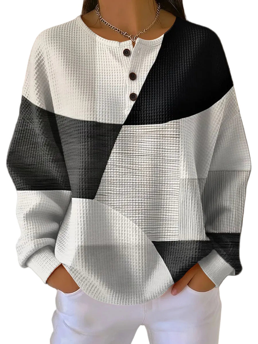 Kvinders Varm Sweater i Casual Stil 0