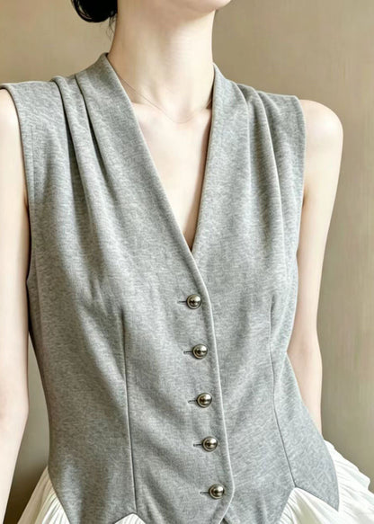 Kvinders Vest Patchwork Rynket Flæser 3