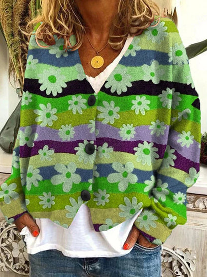 Kvinders Vintage Cardigan med Knapper 4