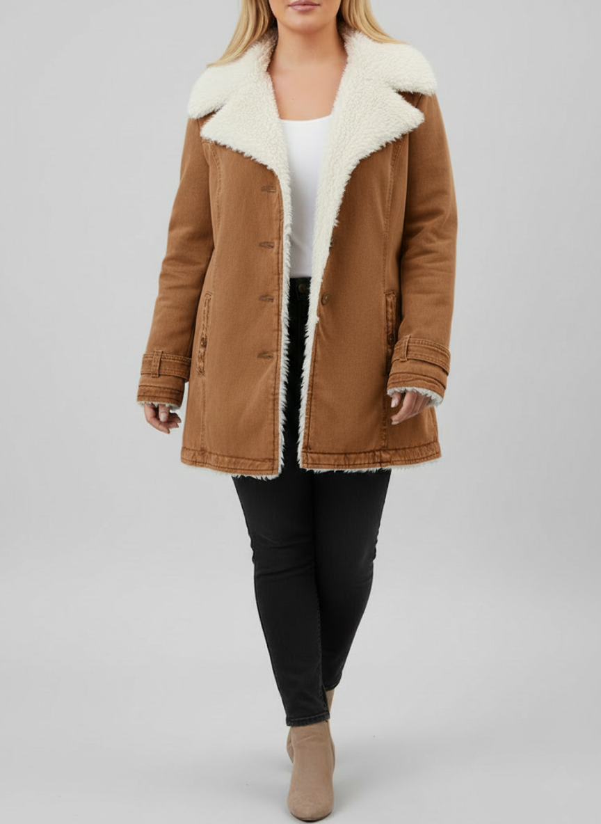 Kvinders Vinterjakke med Sherpa-for 1