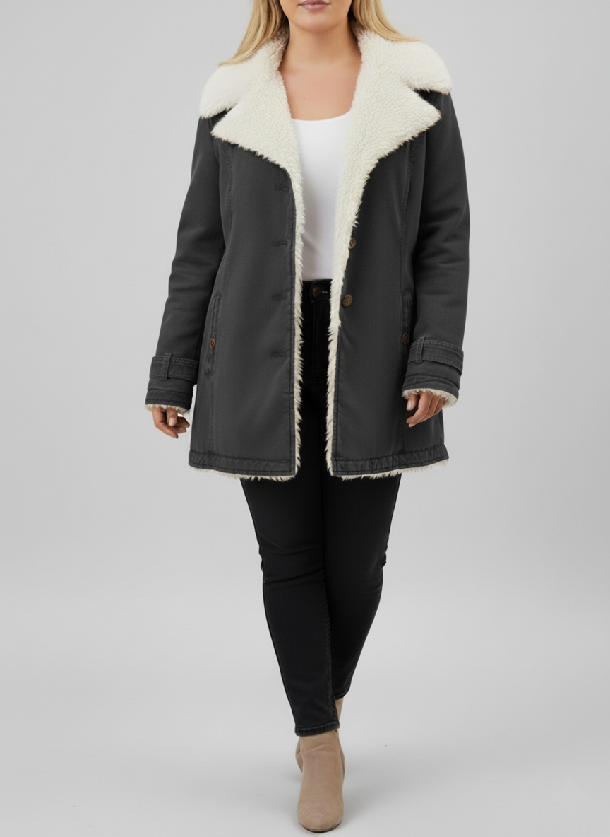 Kvinders Vinterjakke med Sherpa-for 2