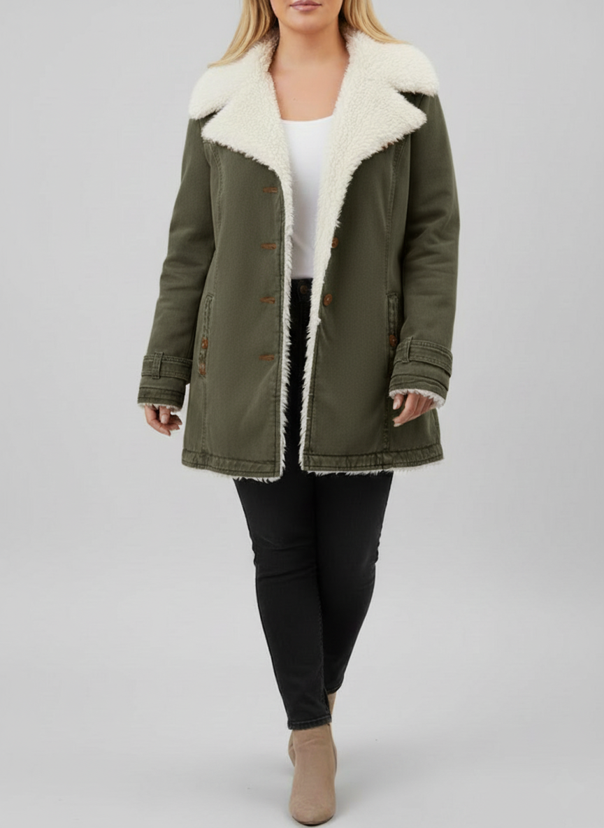 Kvinders Vinterjakke med Sherpa-for 3