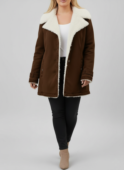 Kvinders Vinterjakke med Sherpa-for 4