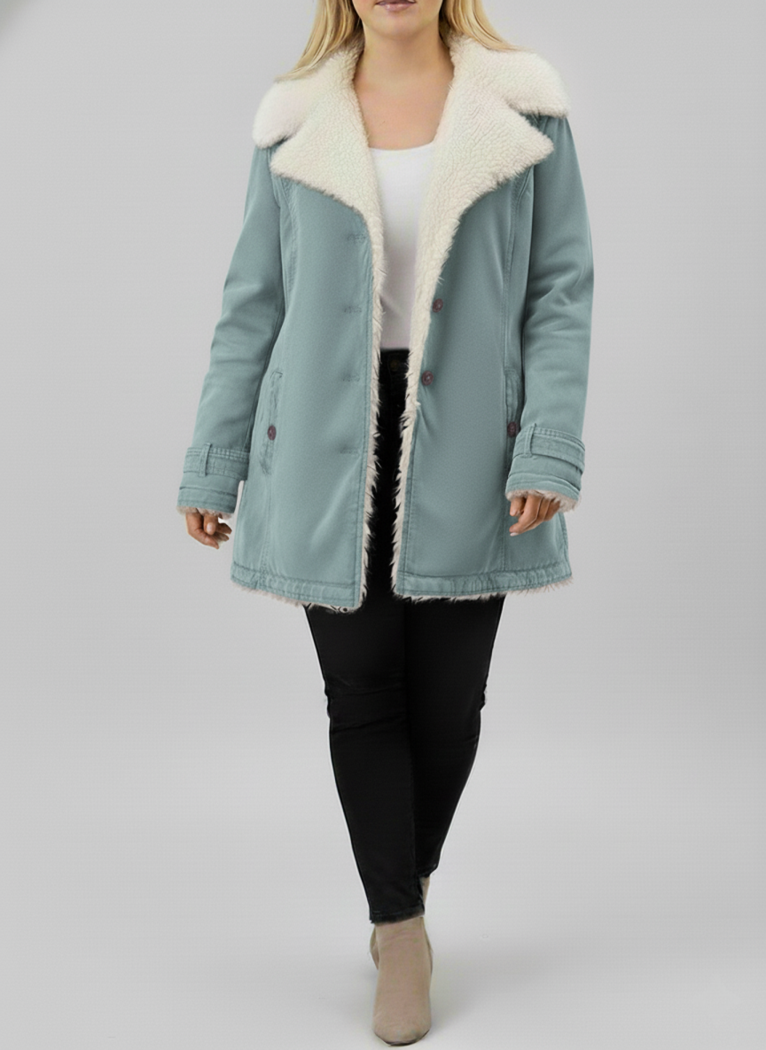 Kvinders Vinterjakke med Sherpa-for 5