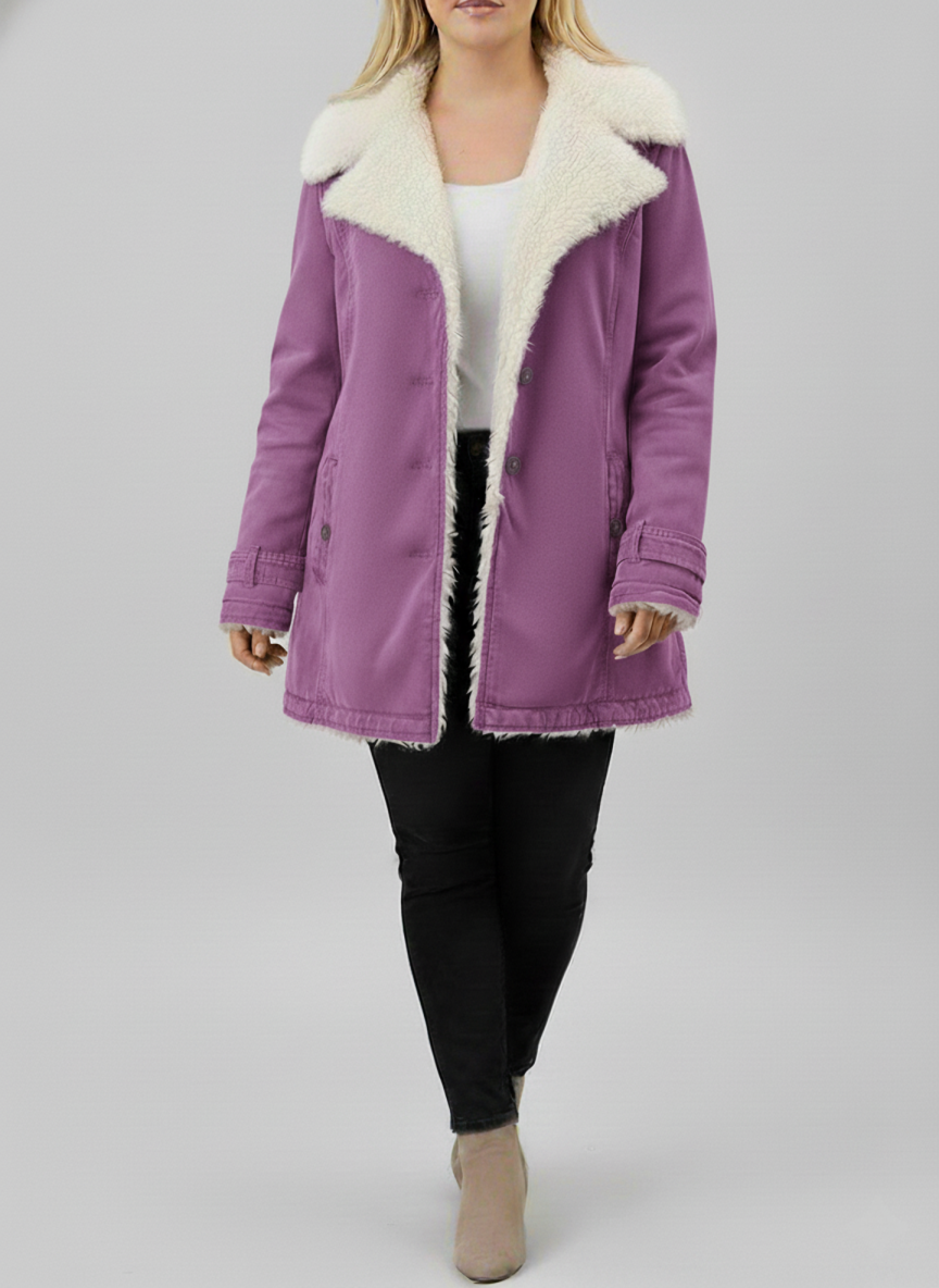 Kvinders Vinterjakke med Sherpa-for 7