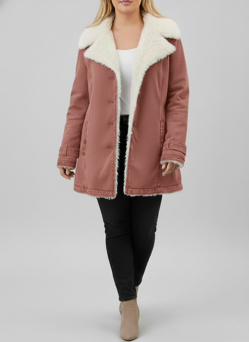 Kvinders Vinterjakke med Sherpa-for 8