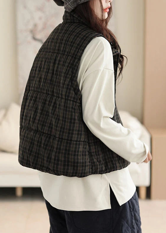 Kvinders Vintervest Ternet Plus Size Moderigtig Design 3
