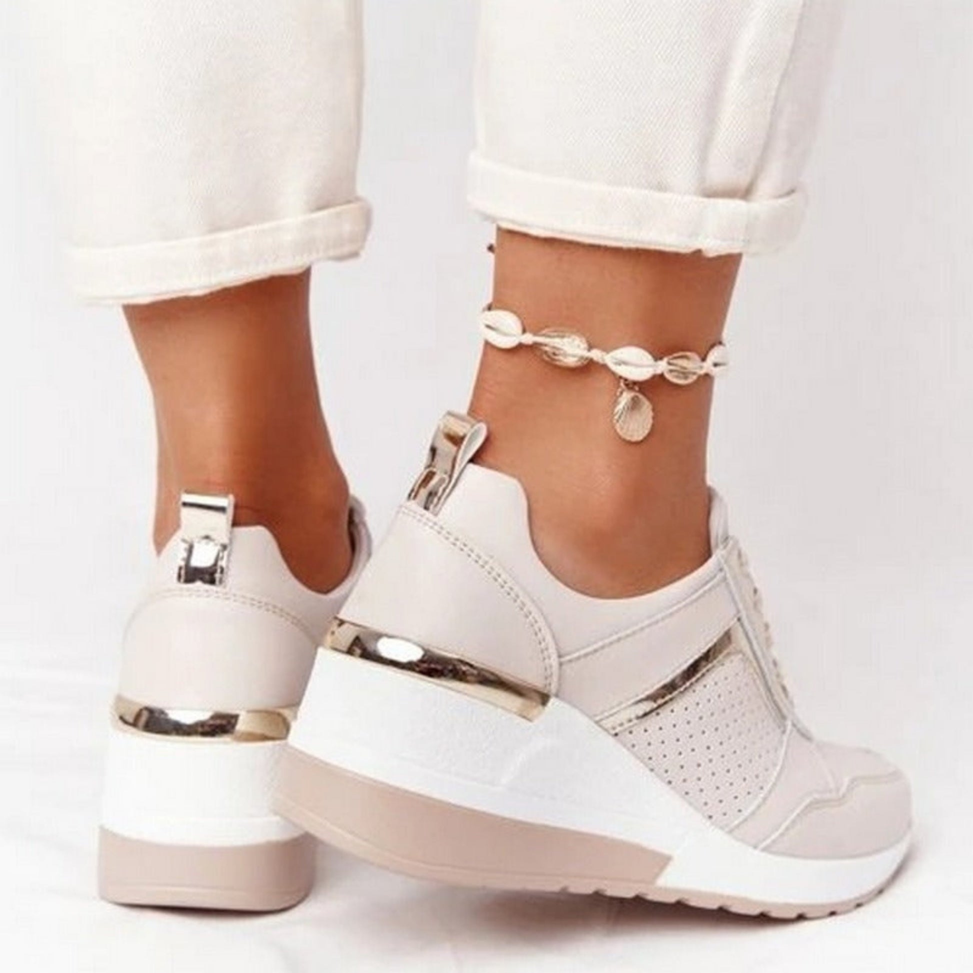 Kvinders Wedge Sneakers Komfortabel Stil 5