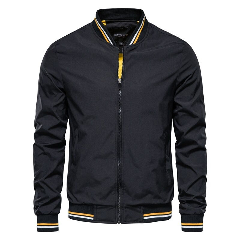 Variant image for Herre Bomber Jakke Sort Stilfuld Polyester-1