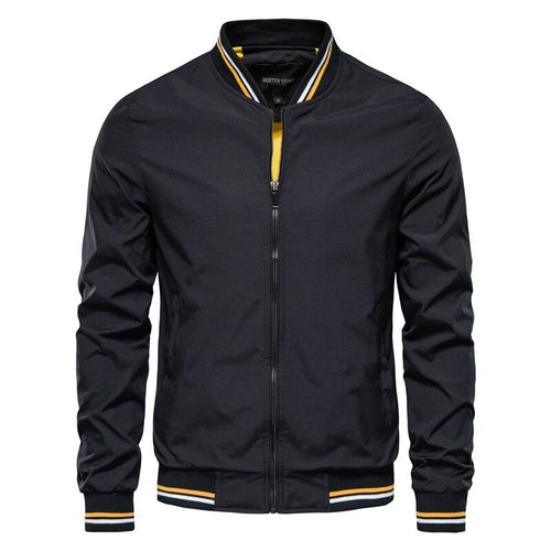 Variant image for Herre Bomber Jakke Sort Stilfuld Polyester-1