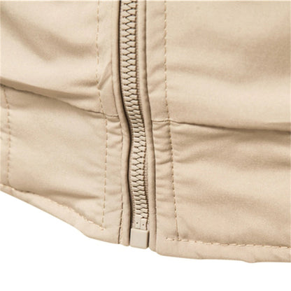 Herre Bomber Jakke Sort Stilfuld Polyester-4