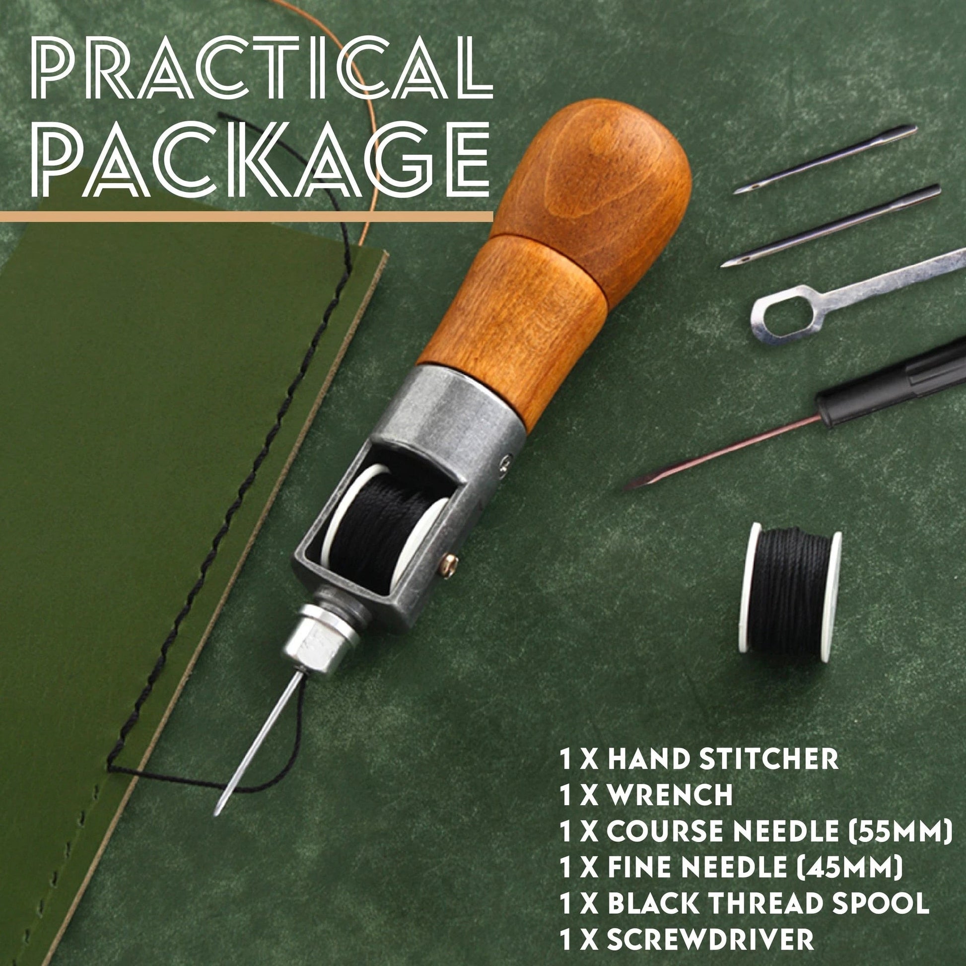 Læder syning Awl værktøjssæt