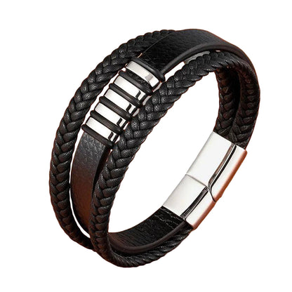 Læderarmbånd til mænd - Tidløst og stilfuldt tilbehør 0