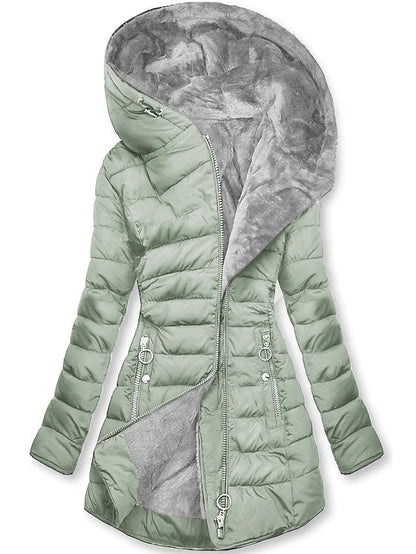 Lang Vinterjakke Dame Med Chic Design 0