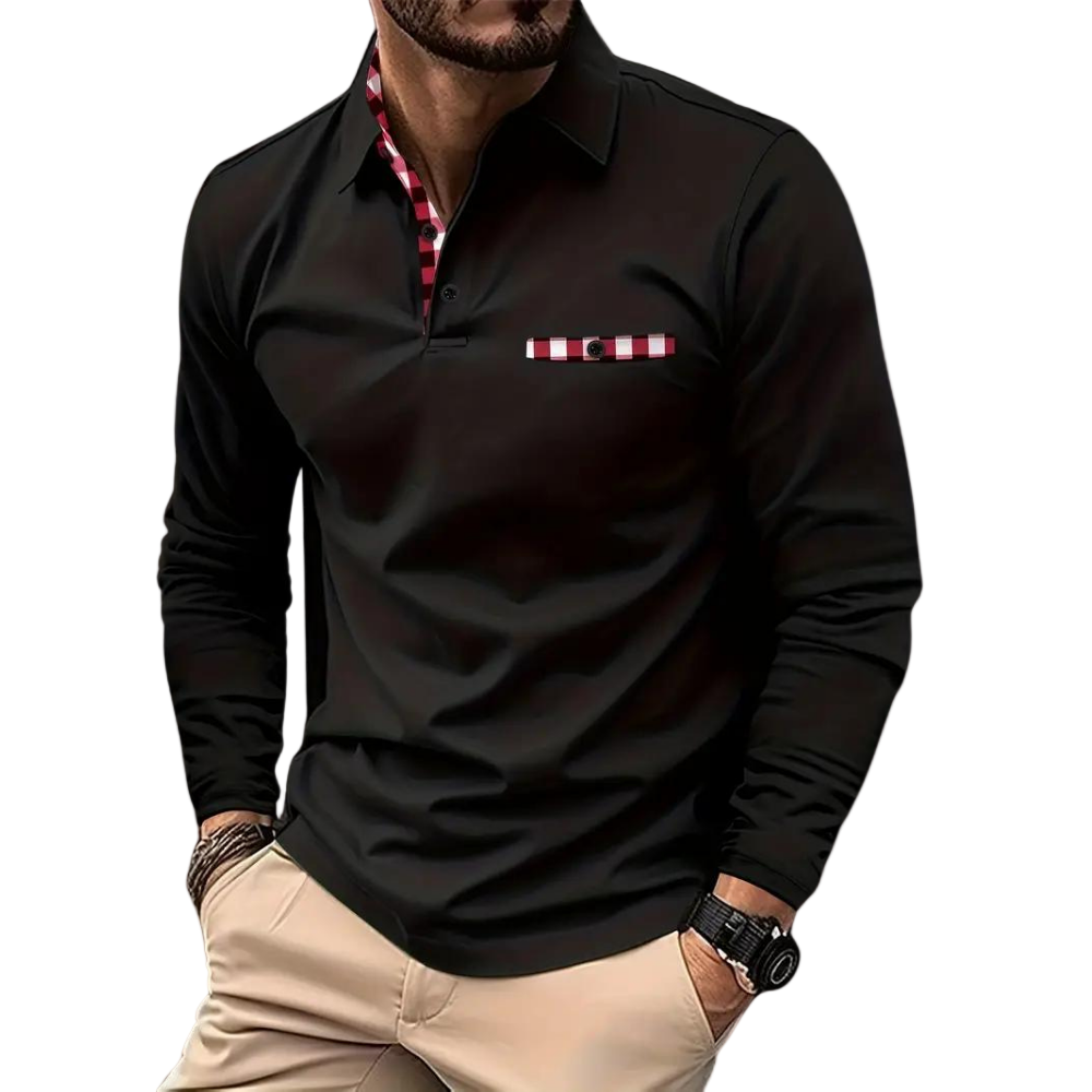 Langærmet T Shirt Herre Casual Stil 0