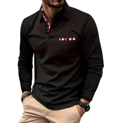 Langærmet T Shirt Herre Casual Stil 0